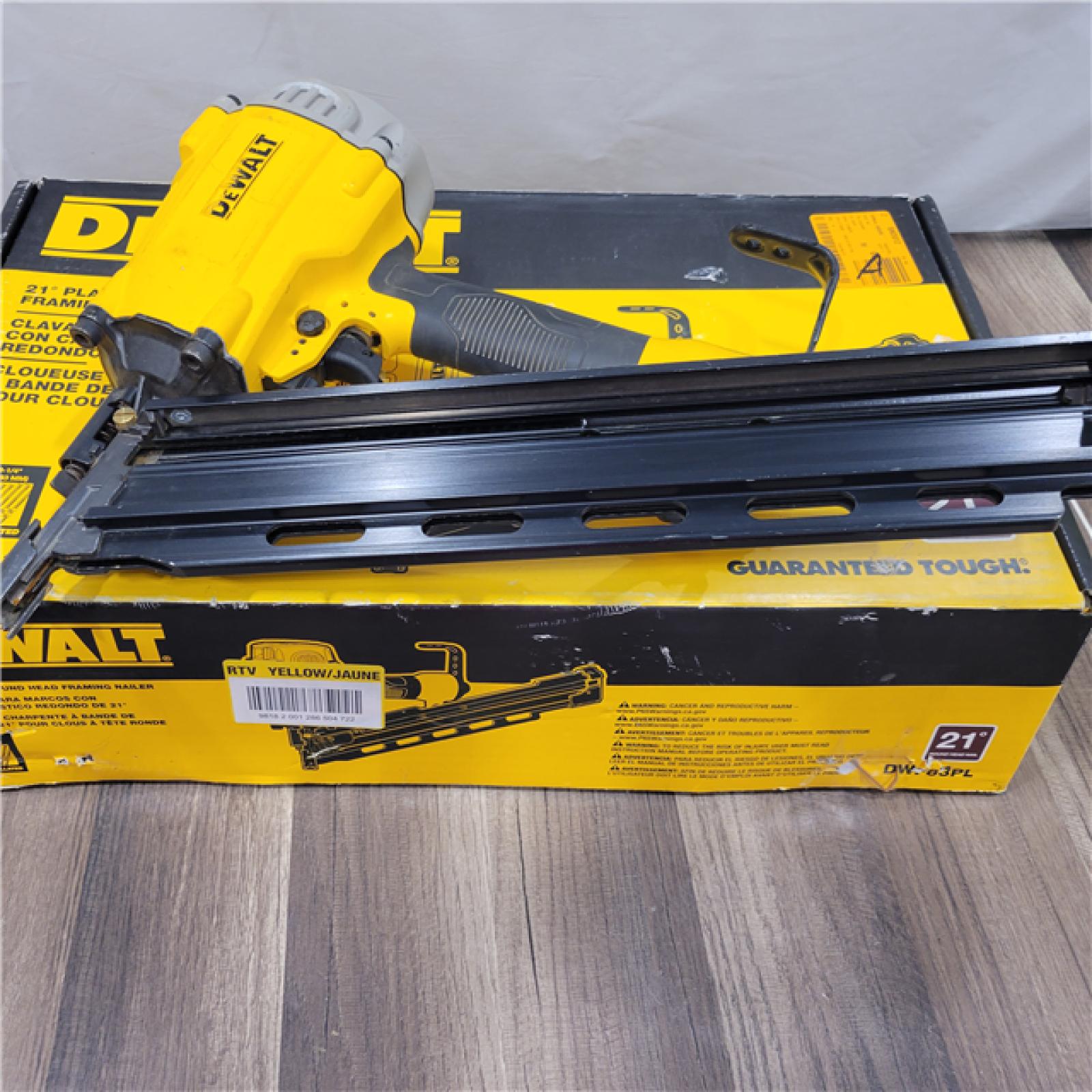 AS-IS DEWALT 21 Pneumatic Collated Framing Nailer
