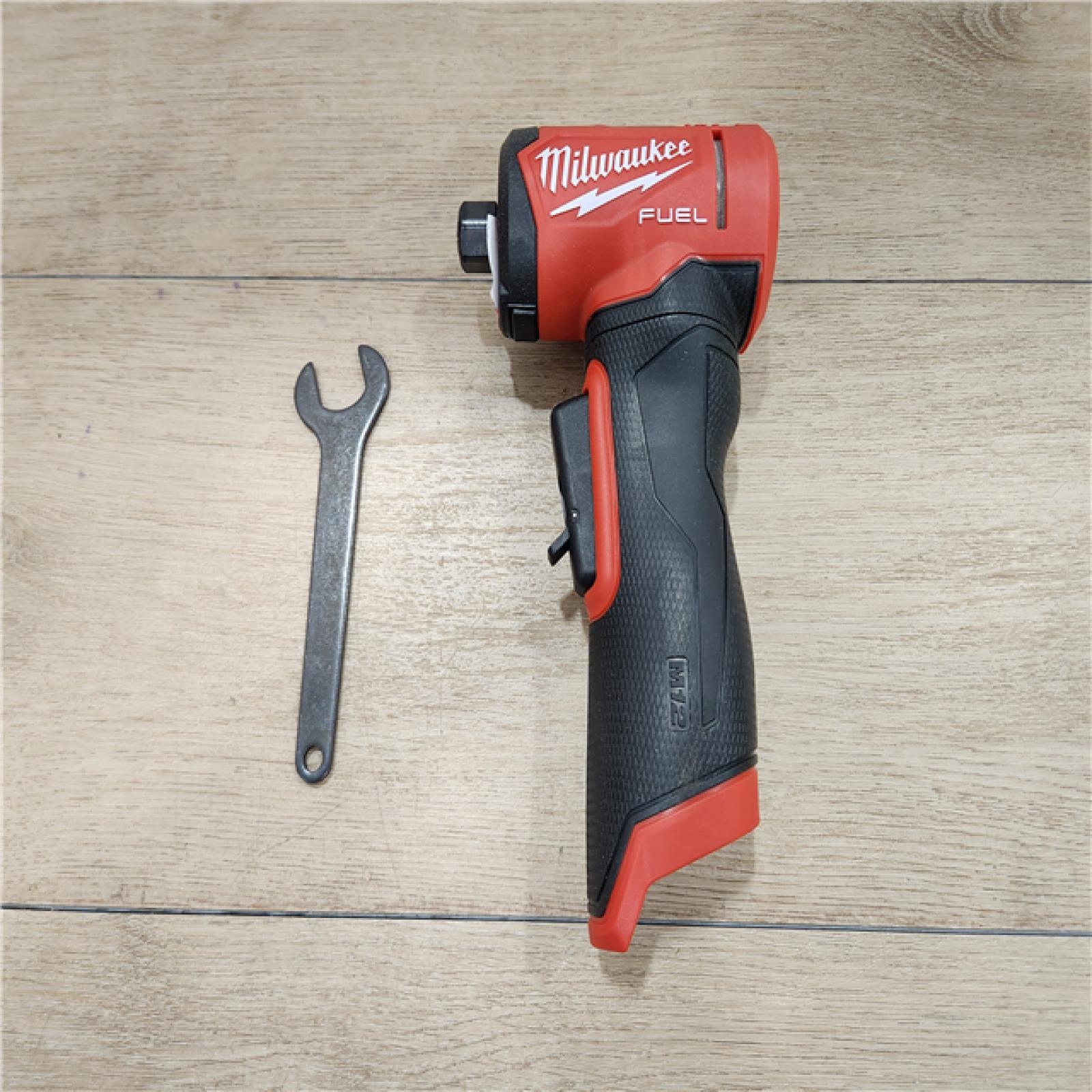 AS-IS- Milwaukee  FUEL 12V Lithium-Ion Brushless Cordless 1/4 in. Right Angle Die Grinder (Tool-Only)