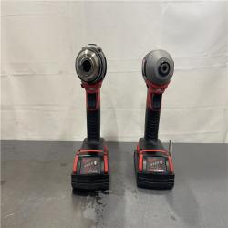 AS-IS- Milwaukee 18V Cordless Brushed 2-Tool Drill/Driver and Impact Driver Kit