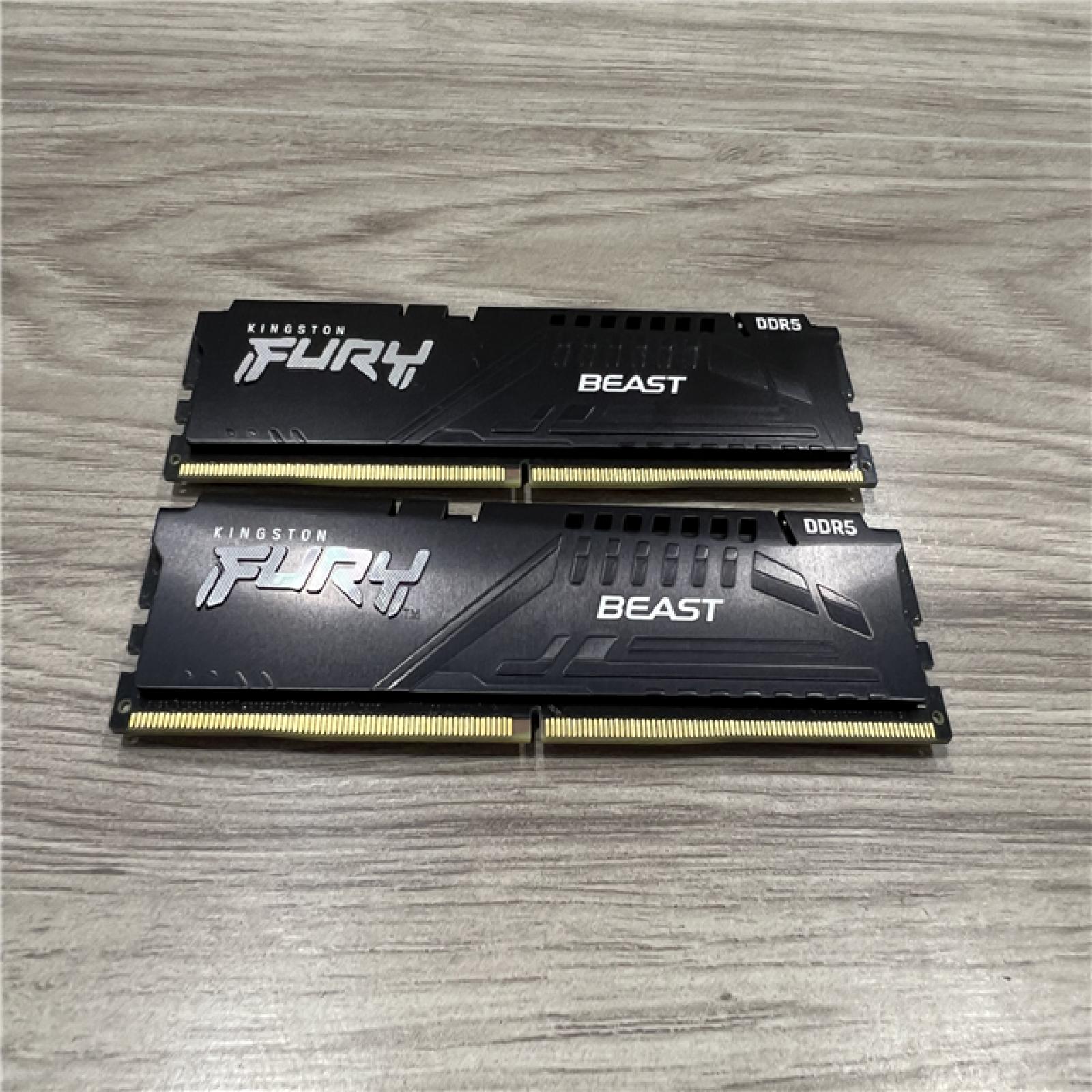 AS-IS Kingston Fury Beast 16GB (8X2) 5600MT/s DDR5 CL40 XMP 3.0 Ready Computer Memory Single Module KF556C40BB-8