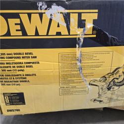 AS-IS  DEWALT 12 Double Bevel Sliding Compound Miter Saw