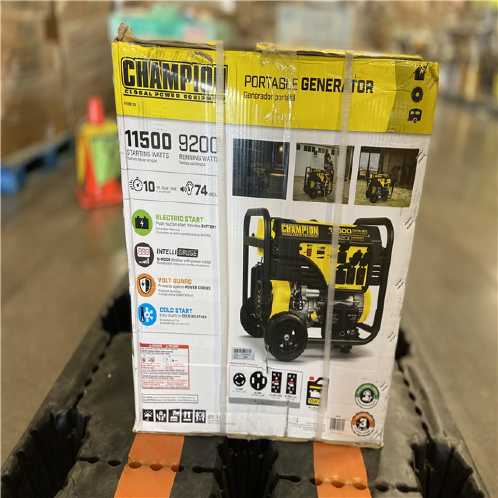 DALLAS LOCATION - Champion Power Equipment 11,500/9,200-Watt Gasoline Powered Electric Start Portable Generator