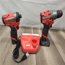 AS-IS- Milwaukee 12V Brushless Hammer Drill and Impact Driver Combo Kit