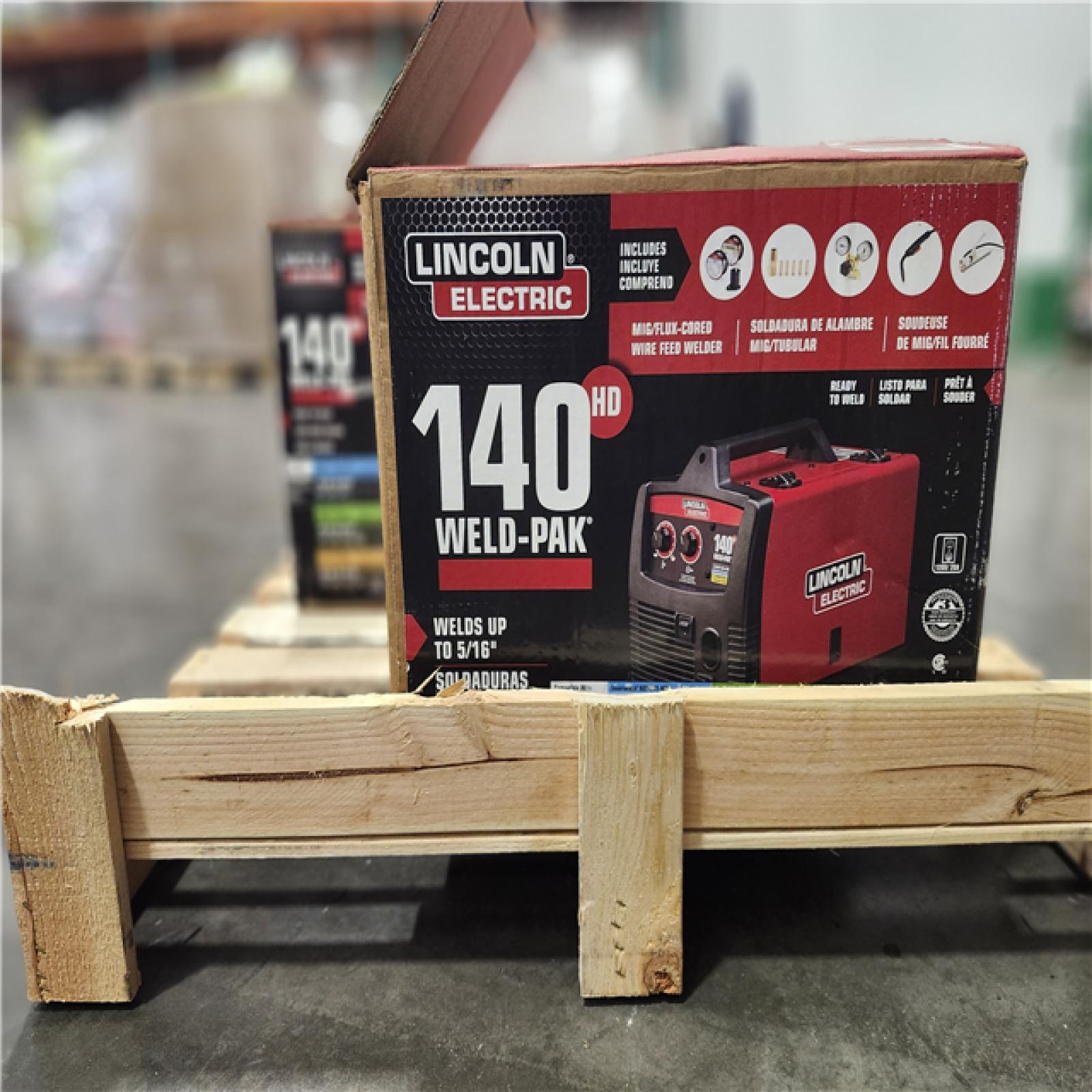 Dallas Location - As-Is Lincoln Electric Weld-Pak 140 Amp MIG Wire Feed Welder (Lot Of 3)