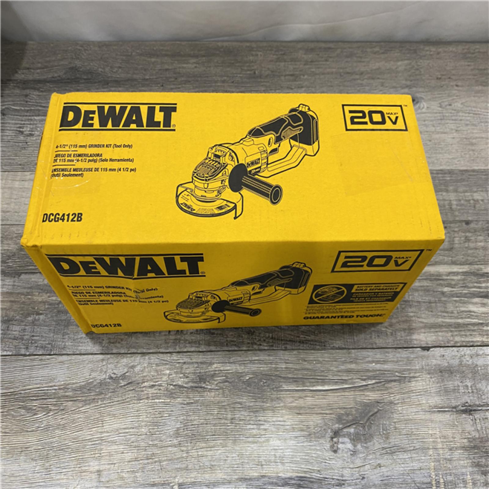 NEW - DEWALT 20V MAX Cordless 4.5 in. - 5 in. Angle Grinder (Tool Only)