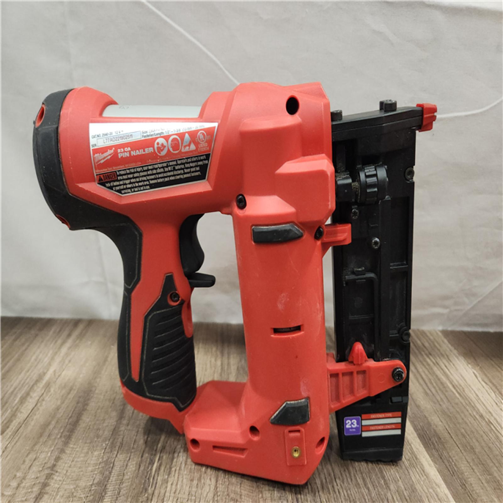 AS-IS- Milwaukee 12V 23 Gauge Cordless Pin Nailer (Tool Only)