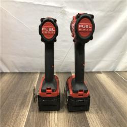 AS-IS Milwaukee FUEL 18V Lithium-Ion Brushless Cordless Hammer Drill and Impact Driver Combo Kit