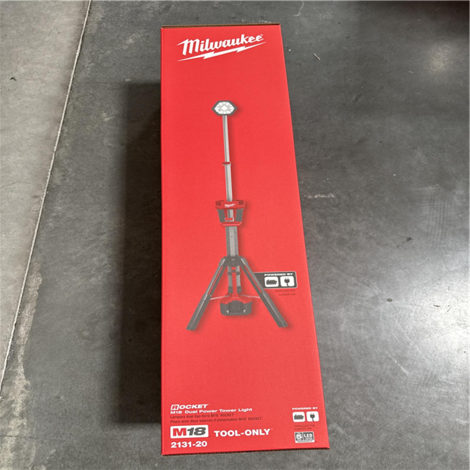 California NEW/Sealed Box Milwaukee M18 Dual Power Tower Light (Tool Only)
