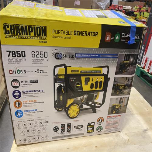 Dallas Location - As-Is Champion 201463 - 6250/7850W Dual Fuel Generator