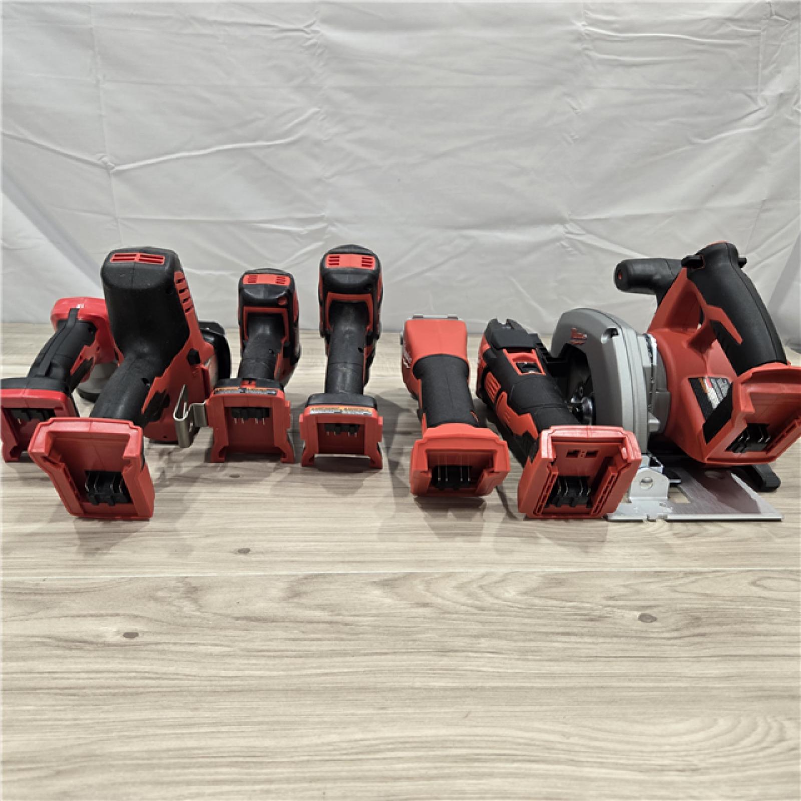 LIKE NEW! - Milwaukee M18 18-Volt Lithium-Ion Cordless Combo Kit 7-Tool with 2-Batteries, Charger and Tool Bag
