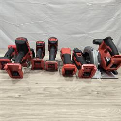 LIKE NEW! - Milwaukee M18 18-Volt Lithium-Ion Cordless Combo Kit 7-Tool with 2-Batteries, Charger and Tool Bag