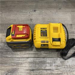 AS-IS DEWALT 20V/60V MAX FLEXVOLT Lithium-Ion 9.0Ah Battery and Charger Starter Kit