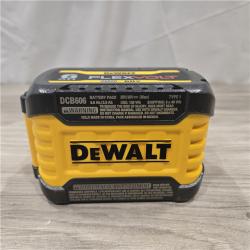 AS-IS DEWALT FLEXVOLT 20V/60V MAX Lithium-Ion 6.0Ah Battery Pack with 6 Amp Output Charger