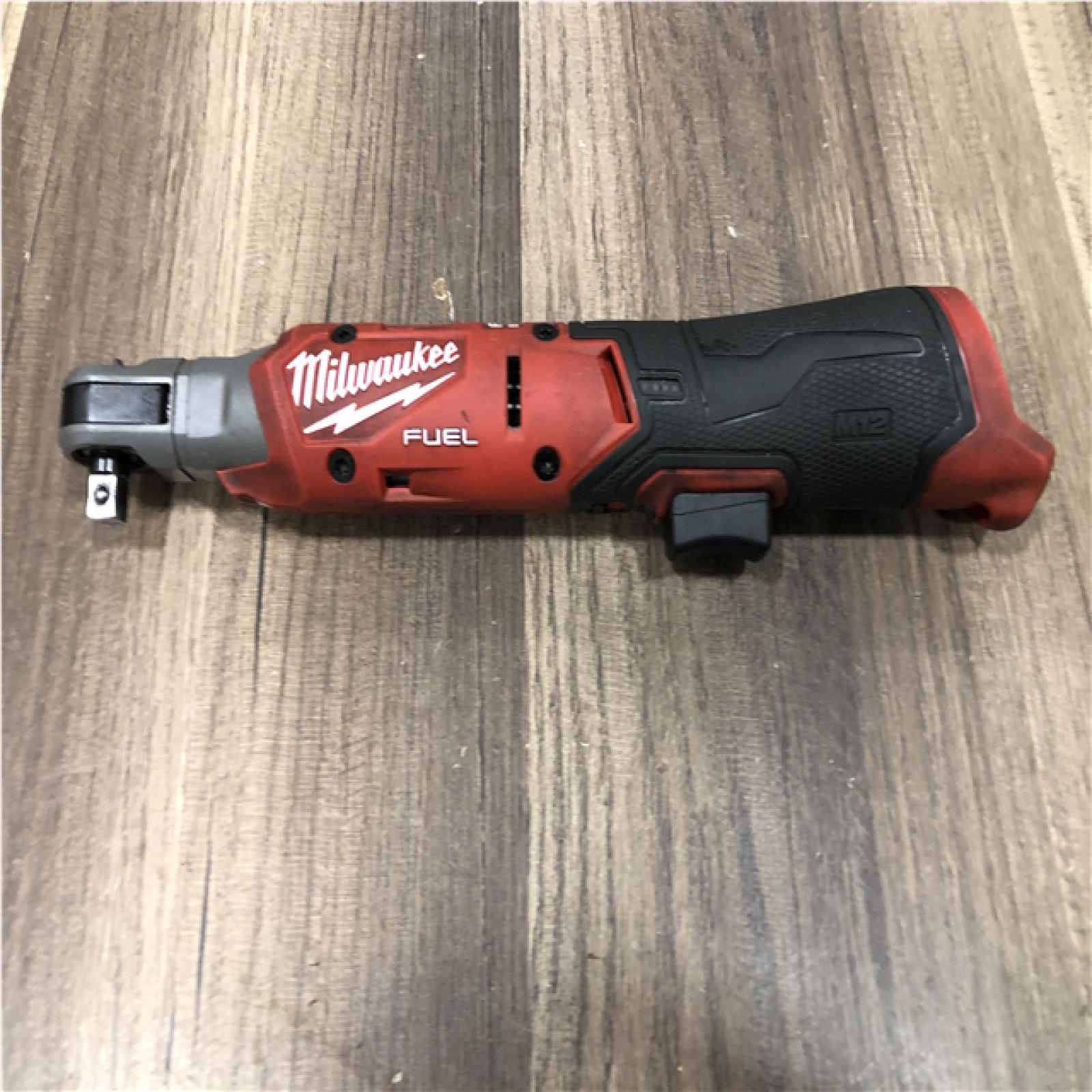 AS-IS Milwaukee FUEL 12V Lithium-Ion Compact 3/8 in. Cordless Ratchet (Tool-Only)
