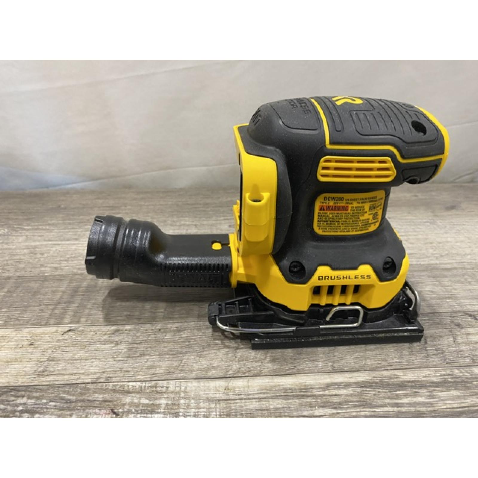 AS-IS DEWALT 20V MAX XR Cordless Brushless 1/4 Sheet Variable Speed Sander (Tool Only)