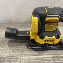 AS-IS DEWALT 20V MAX XR Cordless Brushless 1/4 Sheet Variable Speed Sander (Tool Only)