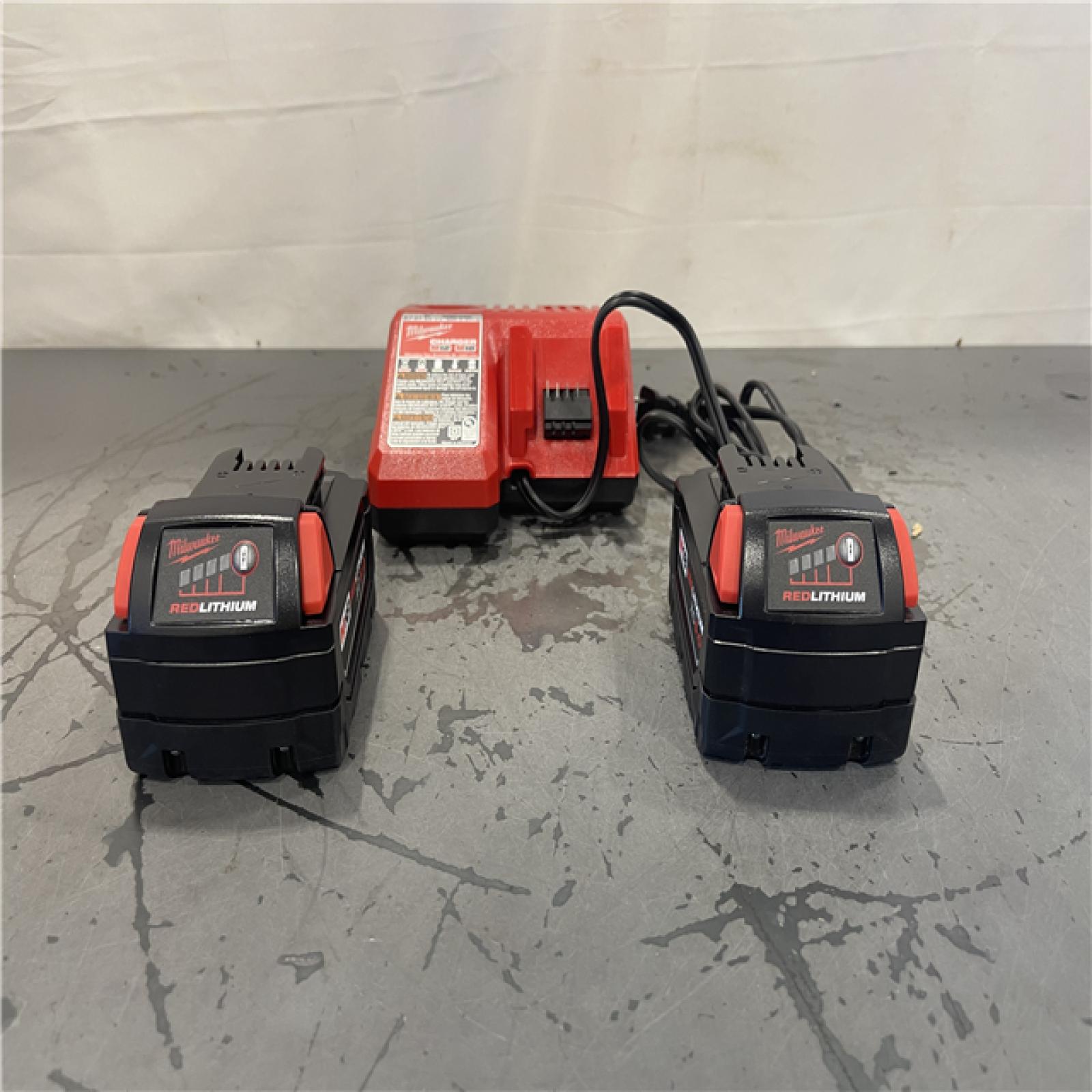 AS-IS- M18 18-Volt Lithium-Ion XC Starter Kit with Two 5.0Ah Batteries and Charger