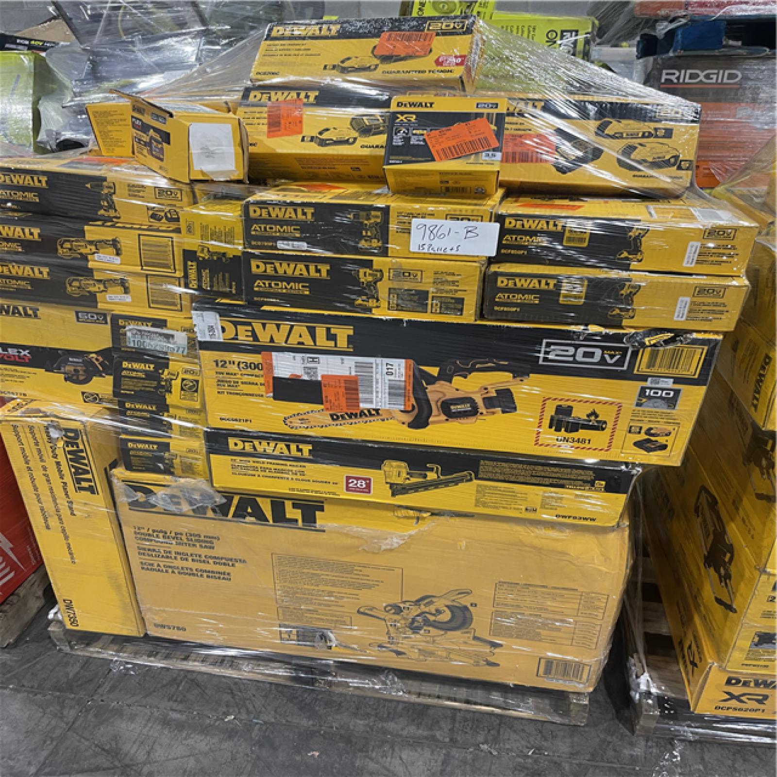 Pittston Location As-Is Power Tools Partial Truckload (15 Pallets) 9861-B