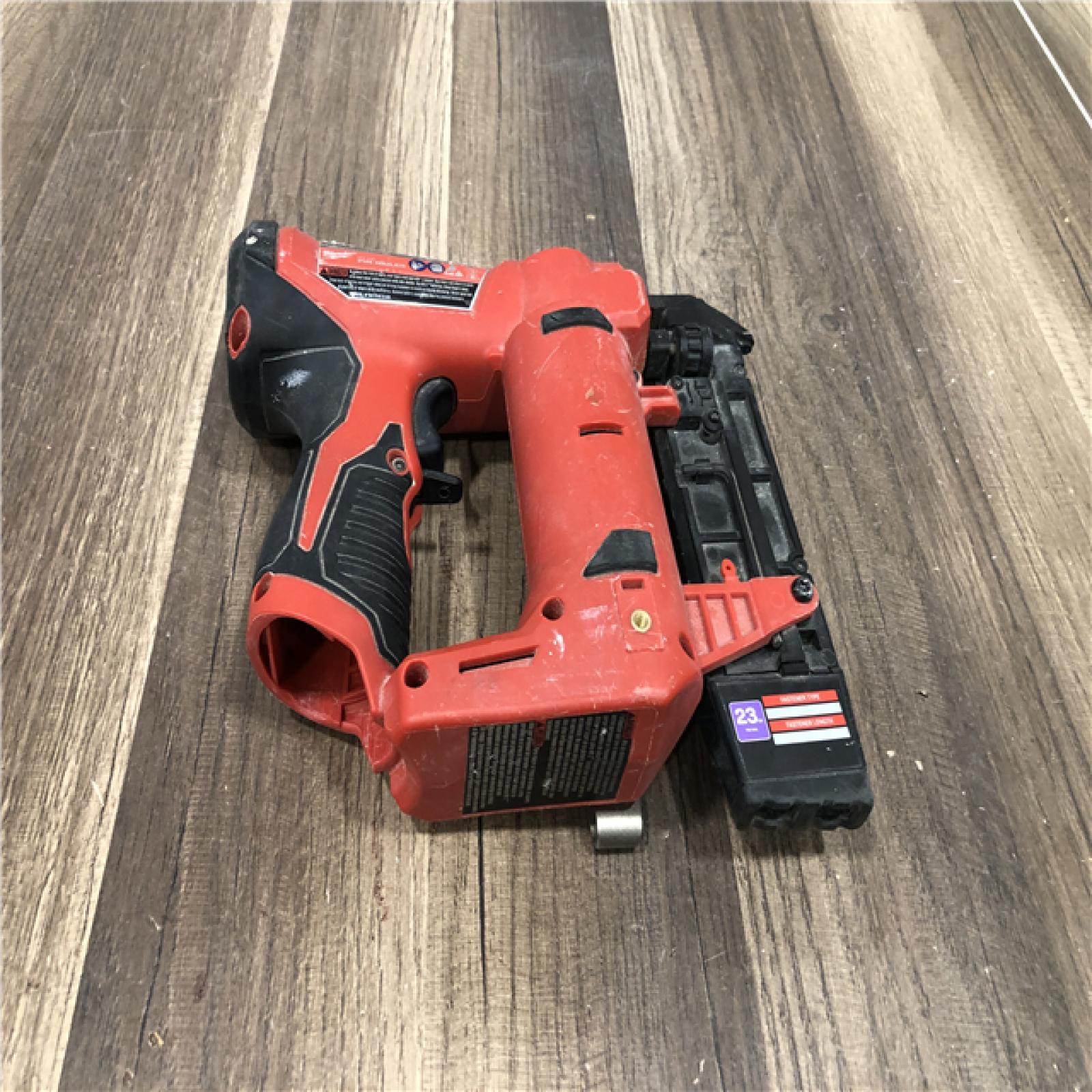 AS-IS Milwaukee 12-Volt 23-Gauge Lithium-Ion Cordless Pin Nailer (Tool-Only)