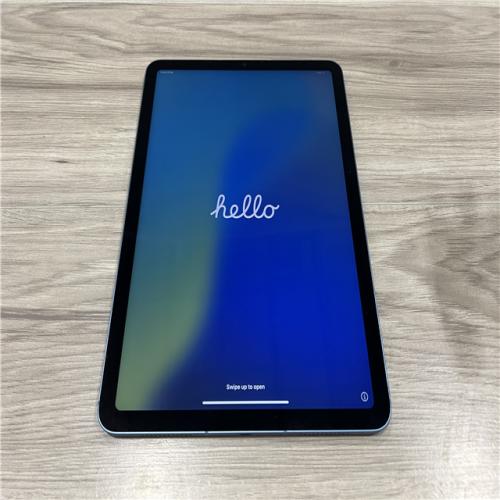 AS-IS Apple iPad Air 5 64 GB 10.9-Inch Wi-Fi and Cellular with M1 Chip (Blue  Refurbished)