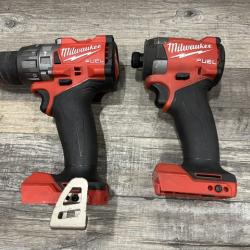 AS-IS Milwaukee FUEL 18V Lithium-Ion Brushless Cordless Hammer Drill and Impact Driver Combo Kit