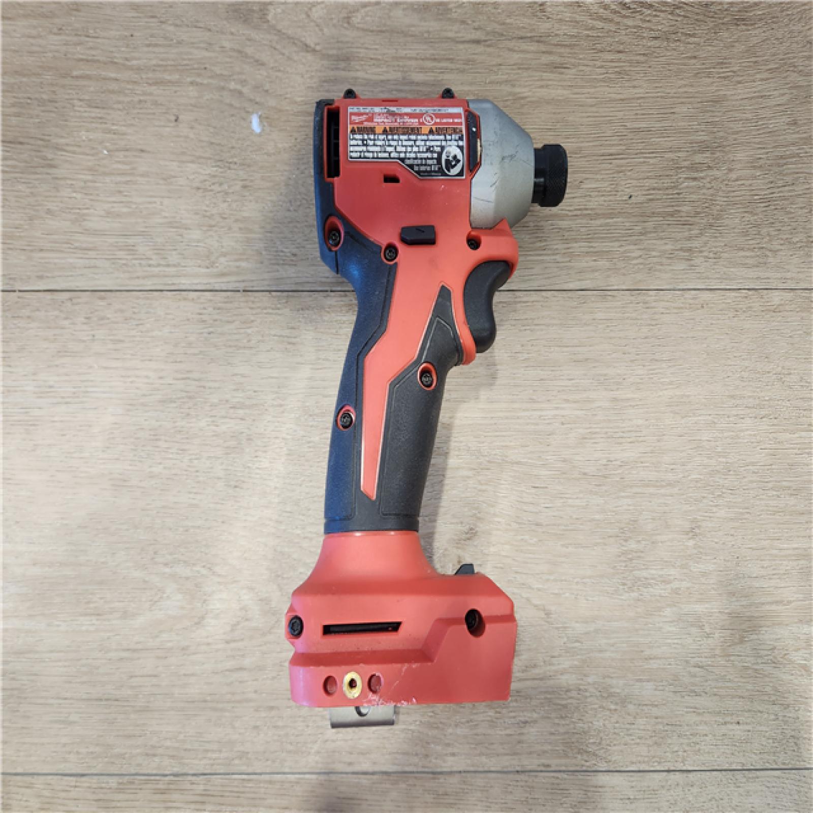 AS-IS- Milwaukee 18V Lithium-Ion Compact Brushless Cordless 1/4 in. Impact Driver (Tool-Only)