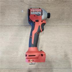 AS-IS- Milwaukee 18V Lithium-Ion Compact Brushless Cordless 1/4 in. Impact Driver (Tool-Only)