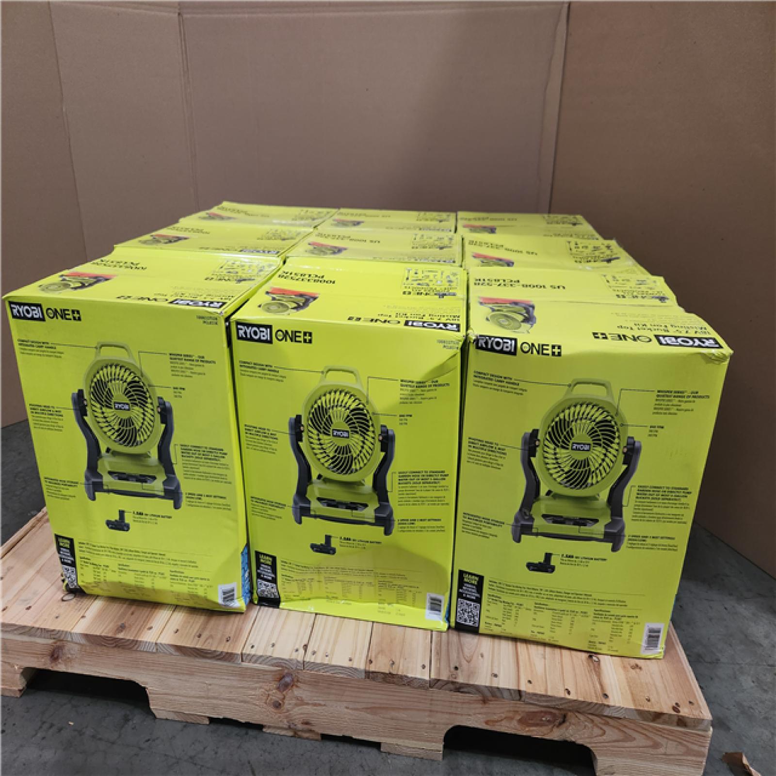 California NEW Ryobi One+ 18V  7.5 Bucket Top Misting Fan Kit  Includes (1) Battery & Charger (9 Pieces)