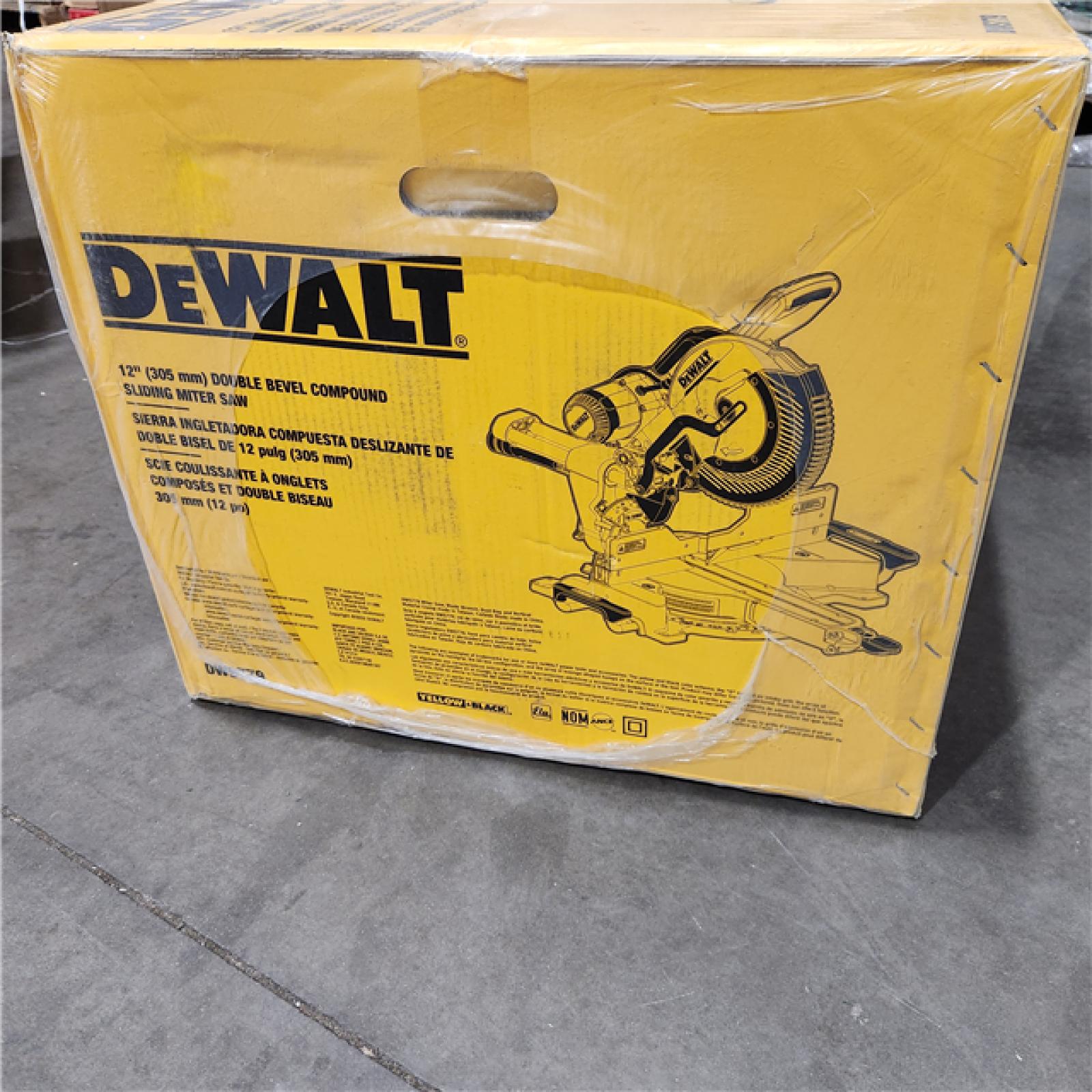 NEW- DeWalt 15 Amps 12 in. Corded Dual-Bevel Sliding Compound Miter Saw