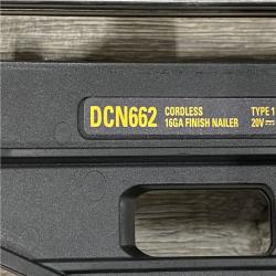 AS-IS DEWALT 20V MAX XR 16-Gauge Lithium-Ion Cordless Finish Nailer (Tool Only)