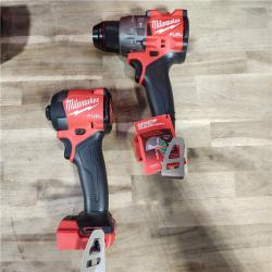 HOUSTON LOCATION - AS-IS (APPEARS LIKE NEW) MILWAUKEE M18 FUEL 18V Lithium-Ion Brushless Cordless Hammer Drill and Impact Driver Combo Kit (2-Tool) with 2 Batteries