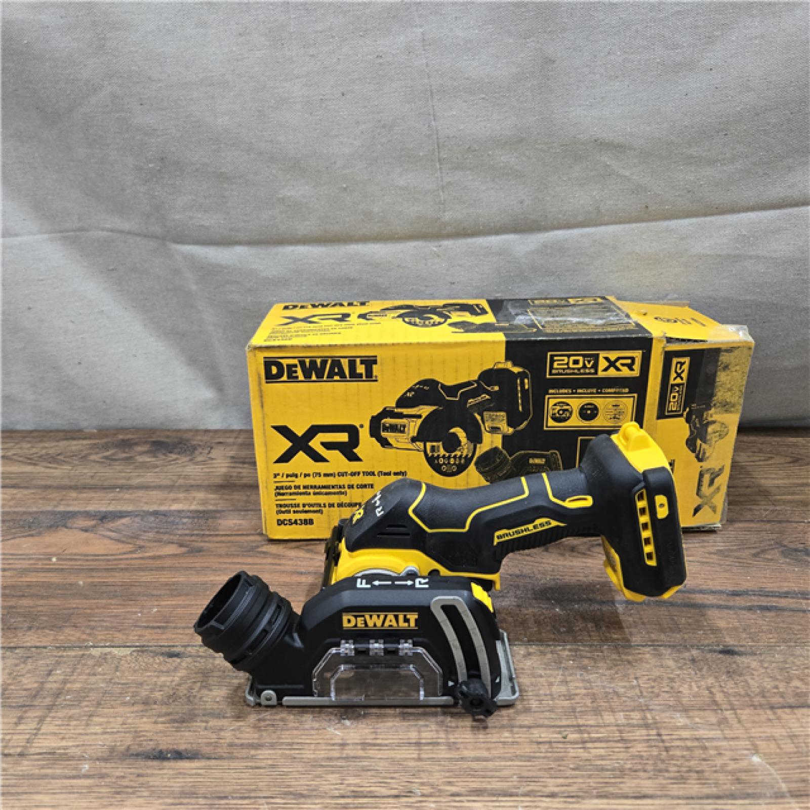 AS-IS DeWalt 20V MAX XR 3 in. Cordless Brushless Cut-Off Saw Tool Only