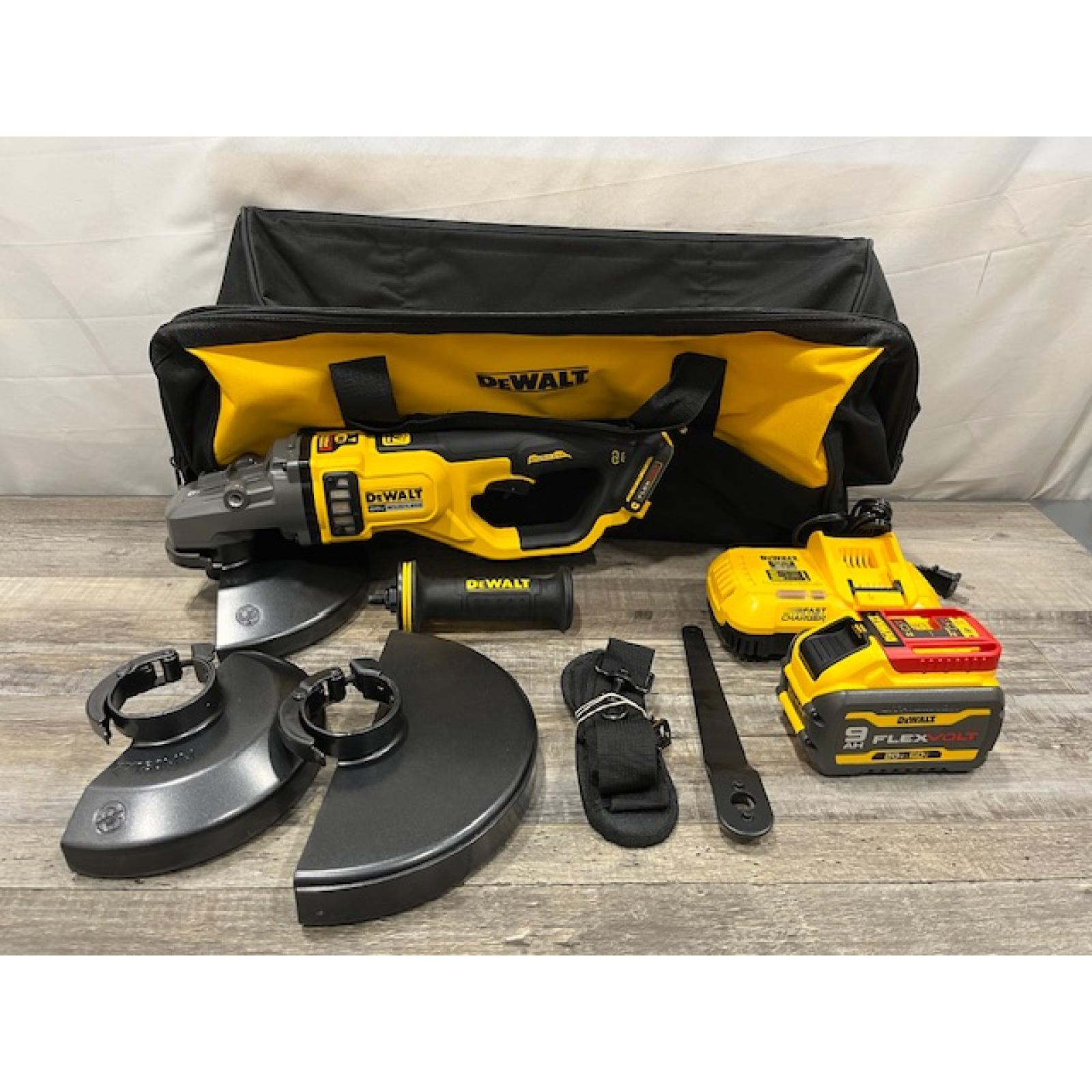 AS-IS DEWALT FLEXVOLT 60-Volt Lithium-Ion Cordless 7 in. to 9 in. Large Angle Grinder Kit