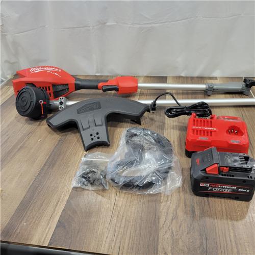AS-IS MILWAUKEE  M18 FUEL 18V 16 in. Brushless Cordless Battery Powered String Trimmer W/QUIK-LOK Attachment Capability & 8.0 Ah Battery