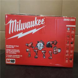 Phoenix NEW Milwaukee M18 18V Lithium-Ion Cordless Combo Kit (8-Tool) with (4) Batteries  Charger and Tool Bag SEALED