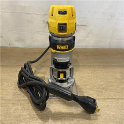 AS-IS DEWALT 7 Amp Corded 1-1/4 HP Max Torque Variable Speed Compact Router with LEDs