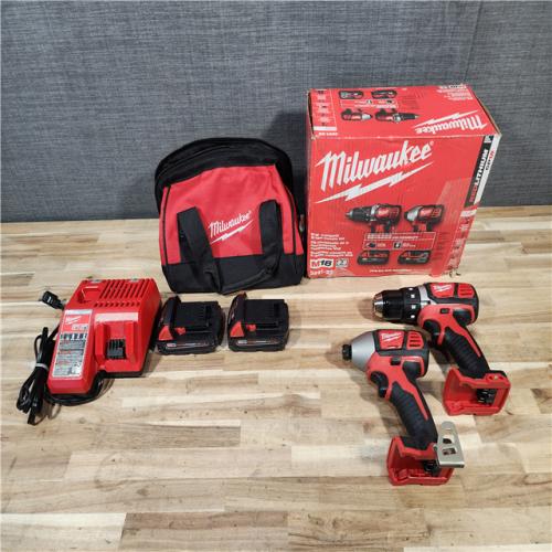 HOUSTON LOCATION - AS-IS Milwaukee 18V Lithium-Ion Cordless Drill Driver/Impact Driver Combo Kit