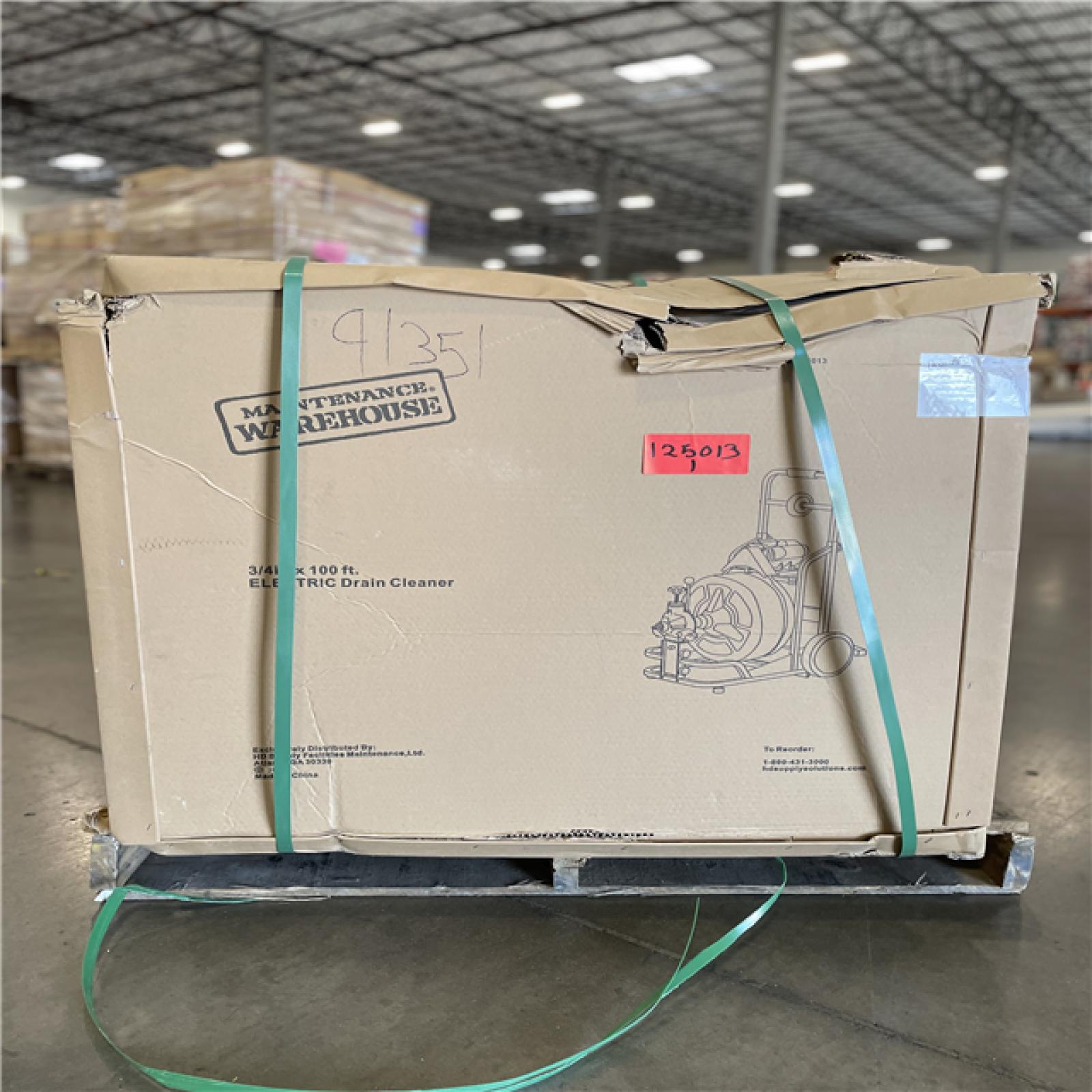 DALLAS LOCATION - AS-IS 3/4 X100 ELECTRIC DRAIN CLEANER PALLET-(2 UNITS)