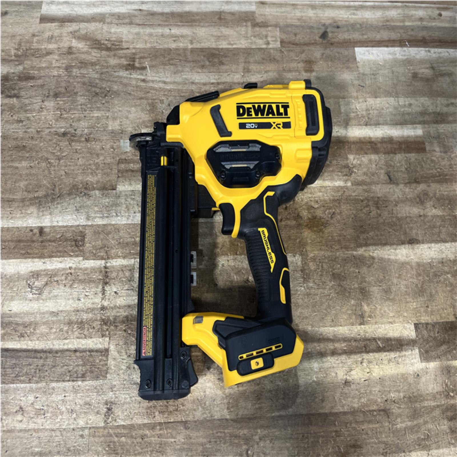 Houston Location AS-IS DEWALT 20V MAX XR 18 Gauge Cordless Brad Nailer (Tool Only)