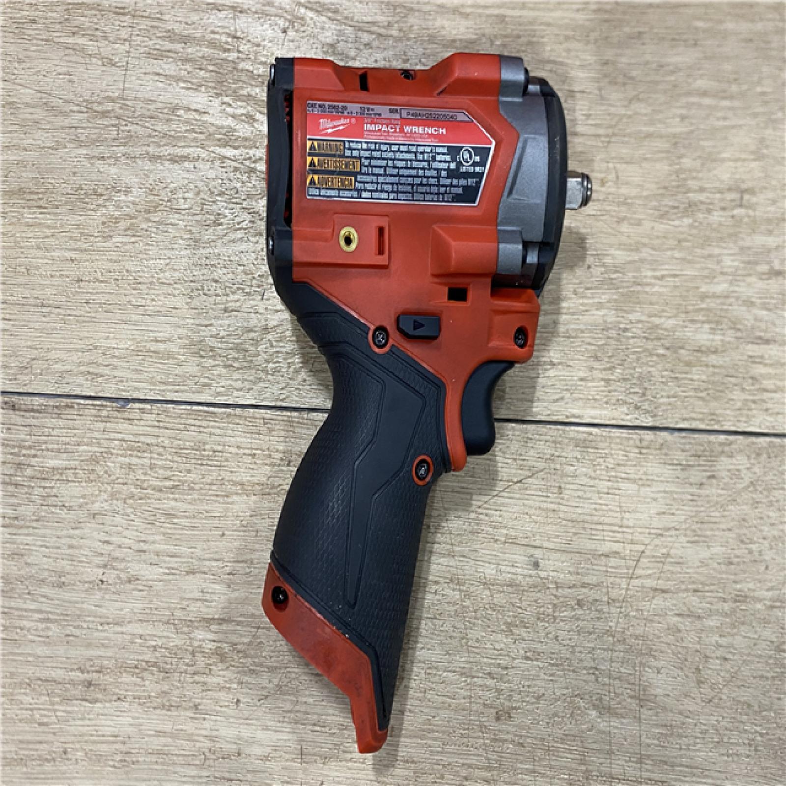AS-IS Milwaukee FUEL 12V Li-Ion Brushless Cordless Stubby 3/8 in. Impact Wrench Kit