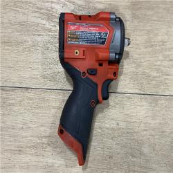 AS-IS Milwaukee FUEL 12V Li-Ion Brushless Cordless Stubby 3/8 in. Impact Wrench Kit