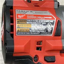 AS-IS Milwaukee FUEL 18V Lithium-Ion Brushless Cordless 1/2 in. Hammer Drill Driver Kit