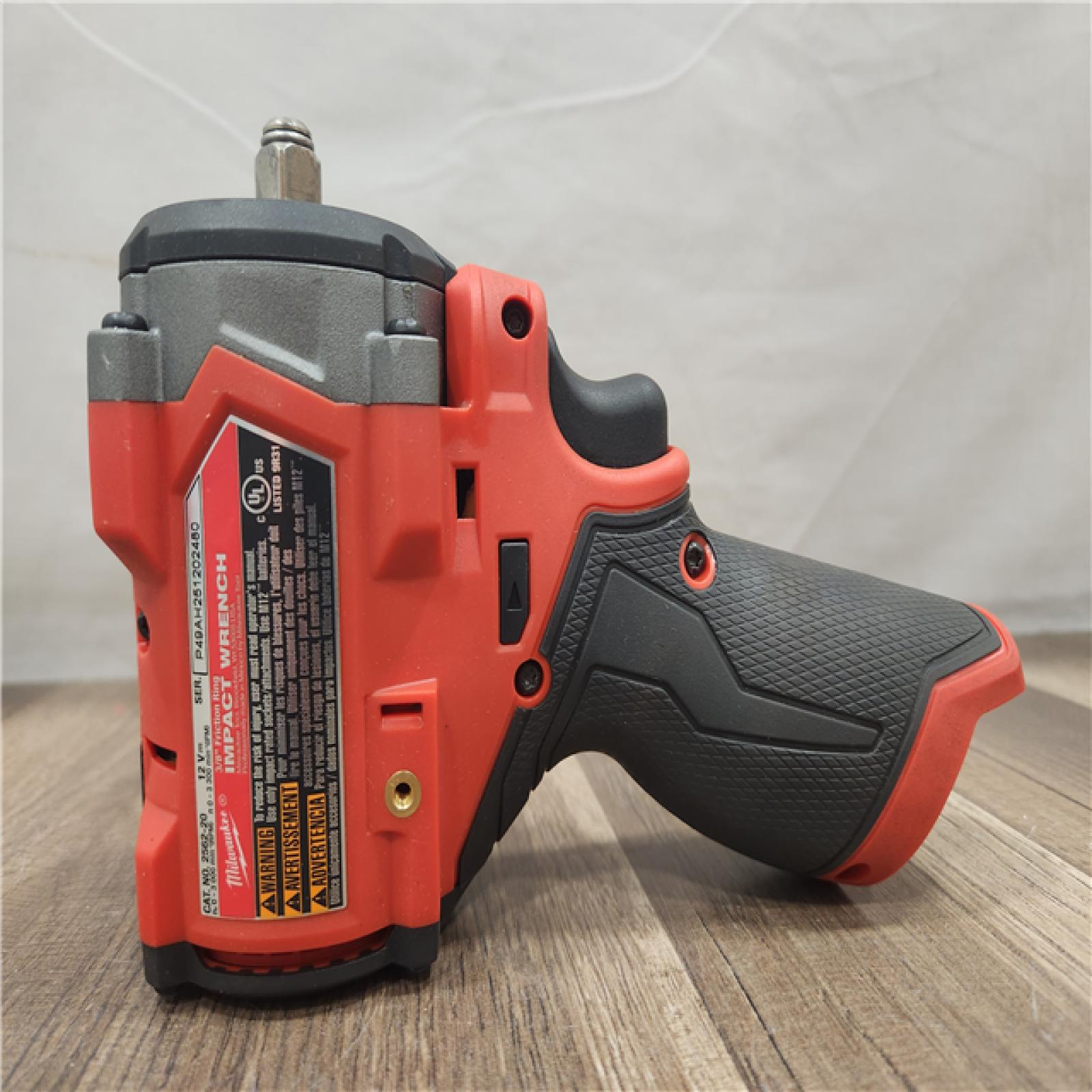 AS-IS- Milwaukee M12 FUEL M12 3/8 in. Cordless Brushless High Torque Impact Wrench (Tool-Only)
