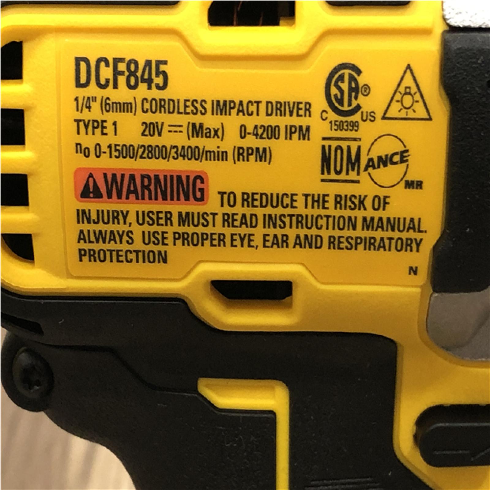 AS-IS DEWALT 20-Volt Maximum XR Cordless Brushless 1/4 in. 3-Speed Impact Driver (Tool-Only)