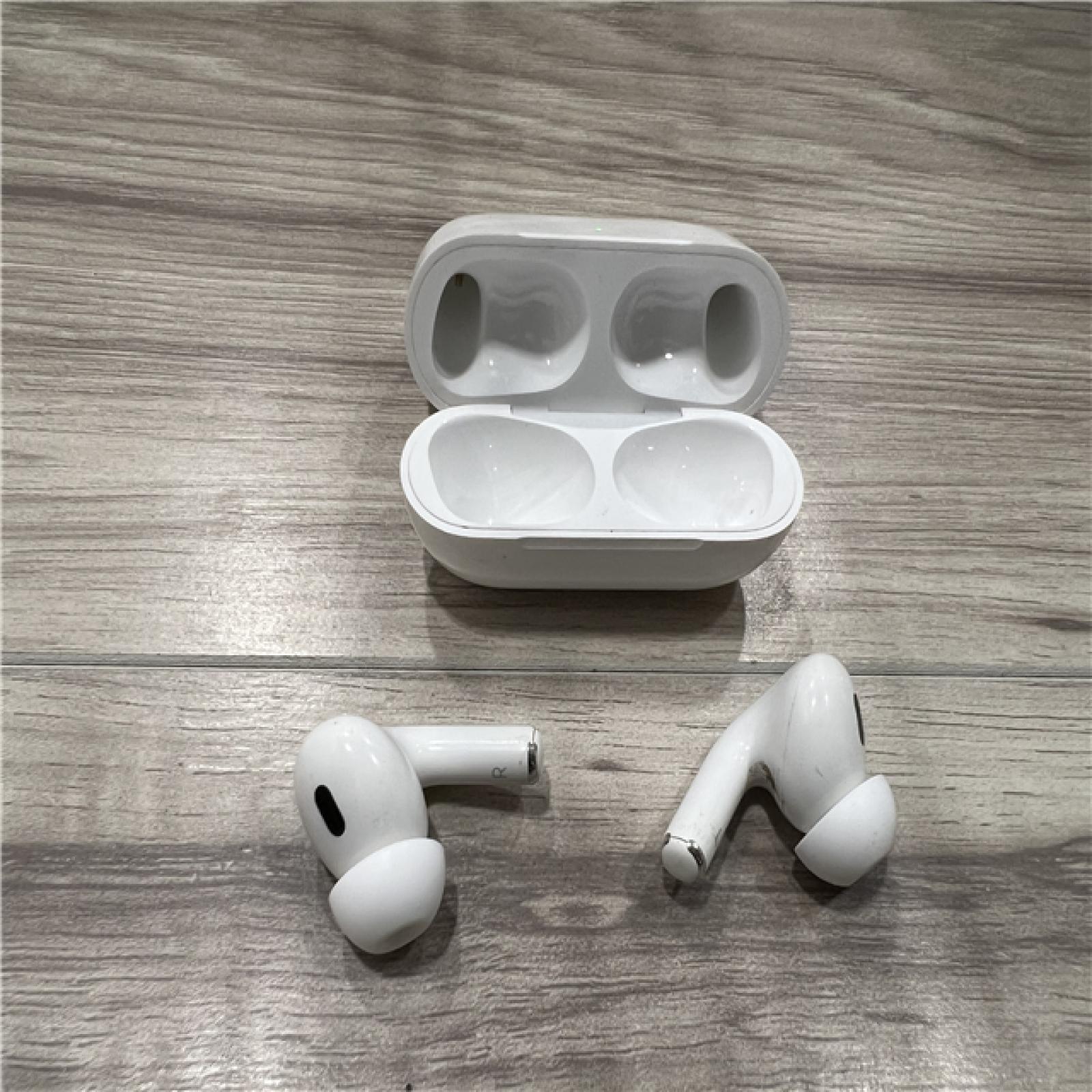 AS-IS Apple AirPods Pro (2nd Generation) with the USB-C MagSafe Charging Case