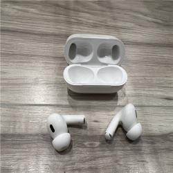 AS-IS Apple AirPods Pro (2nd Generation) with the USB-C MagSafe Charging Case