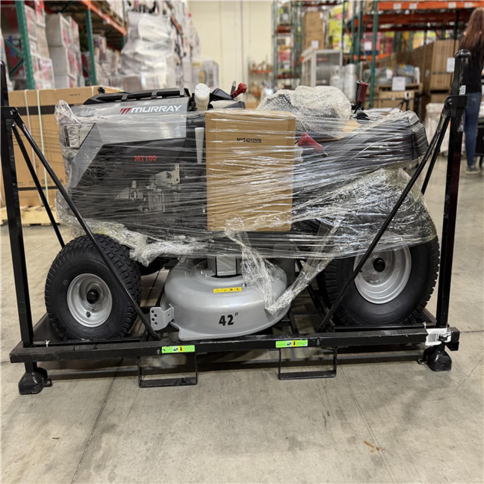 DALLAS LOCATION- AS IS MT100 42 in. 13.5 HP 500cc Engine Gas Riding Lawn Tractor Mower