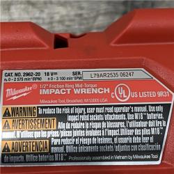 AS-IS Milwaukee FUEL Gen-2 18V Lithium-Ion Brushless Cordless Mid Torque 1/2 in. Impact Wrench w/Friction Ring (Tool-Only)