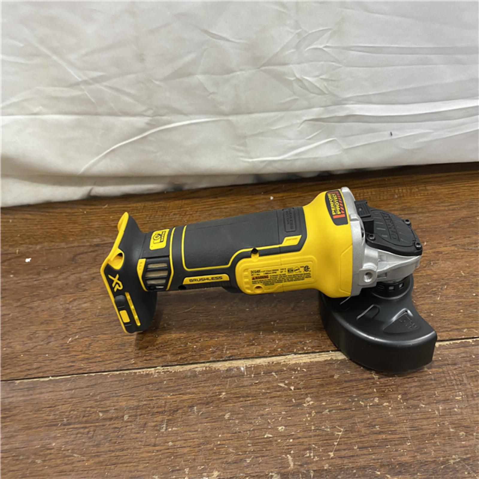 AS-IS DeWalt DCG405B 20V Max XR 4.5-Inch Slide Switch Small Angle Grinder (Tool Only)
