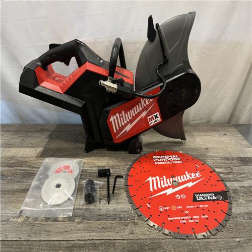 AS-IS Milwaukee MX FUEL Lithium-Ion 14 in. Cut-Off Saw with RAPIDSTOP Brake and Diamond Ultra Segmented Blade (Tool-Only)